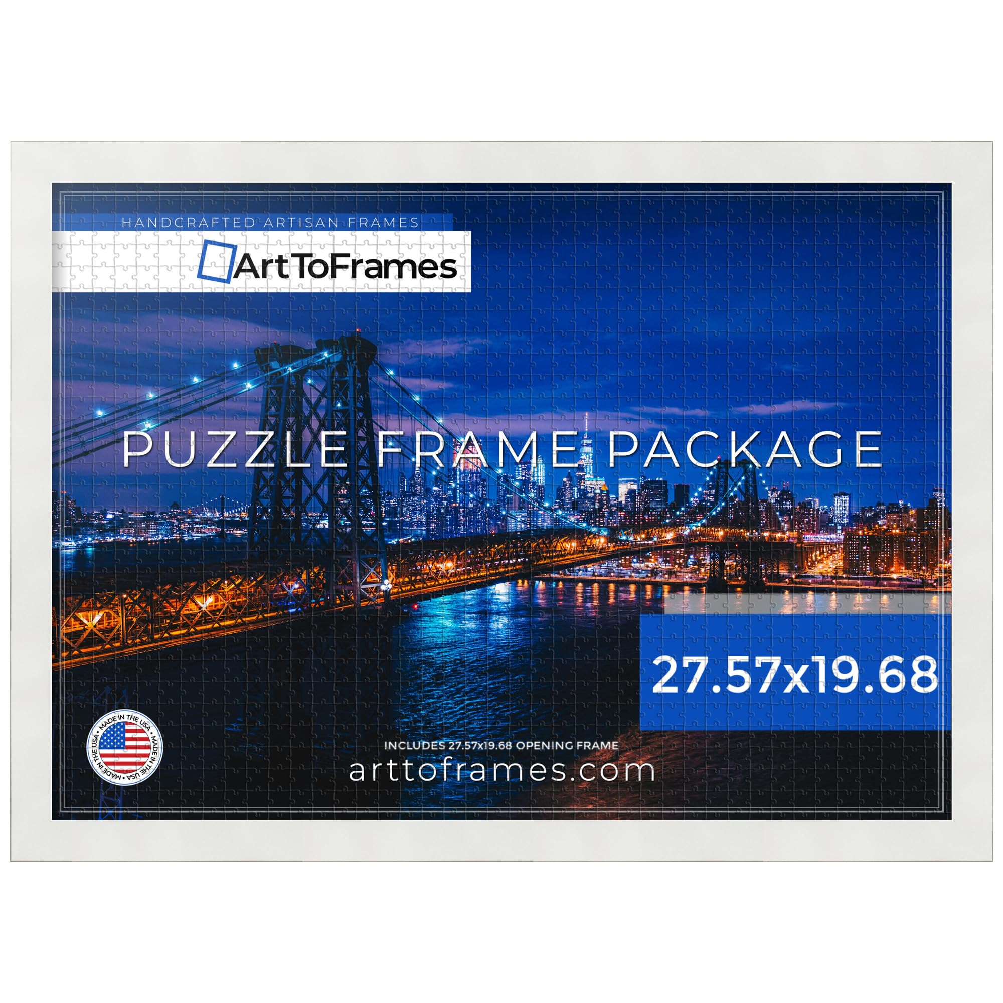Amazon.com - ArtToFrames 27.57x19.68 INCH / 70x50 CM White Frame